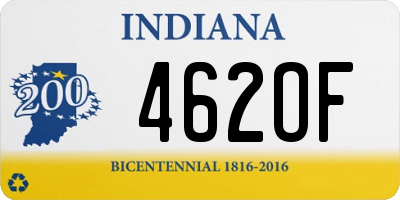 IN license plate 462OF