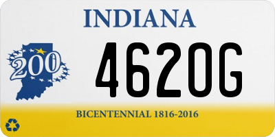 IN license plate 462OG