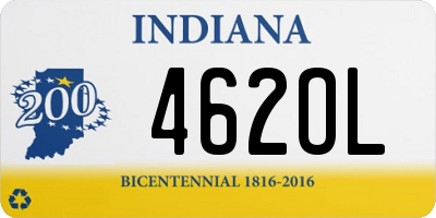 IN license plate 462OL