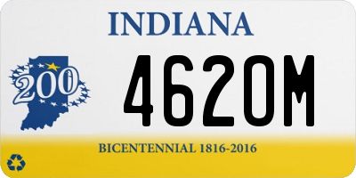 IN license plate 462OM