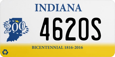 IN license plate 462OS