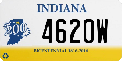 IN license plate 462OW