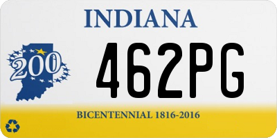 IN license plate 462PG