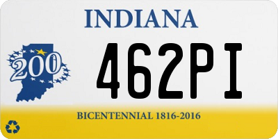 IN license plate 462PI