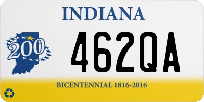 IN license plate 462QA