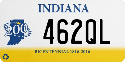 IN license plate 462QL