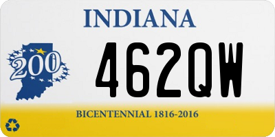 IN license plate 462QW