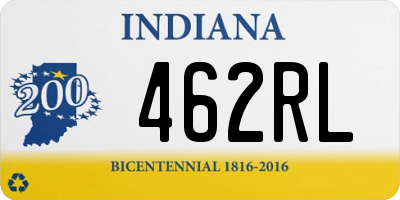 IN license plate 462RL