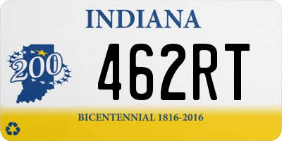 IN license plate 462RT