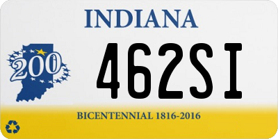 IN license plate 462SI