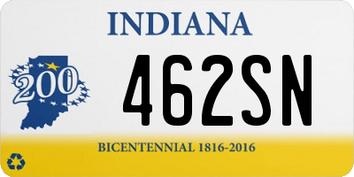 IN license plate 462SN