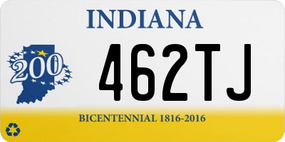 IN license plate 462TJ