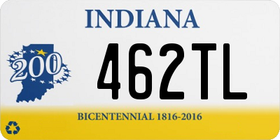 IN license plate 462TL