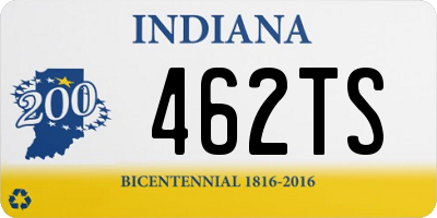 IN license plate 462TS