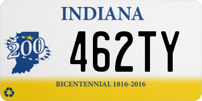 IN license plate 462TY