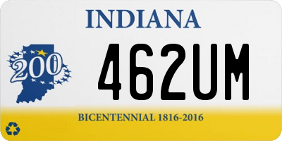 IN license plate 462UM