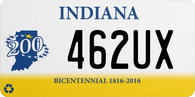 IN license plate 462UX