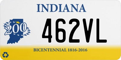 IN license plate 462VL