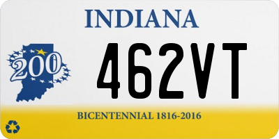 IN license plate 462VT