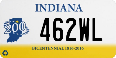 IN license plate 462WL