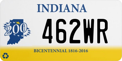 IN license plate 462WR