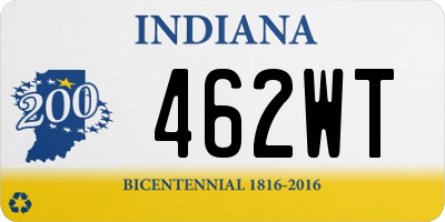 IN license plate 462WT