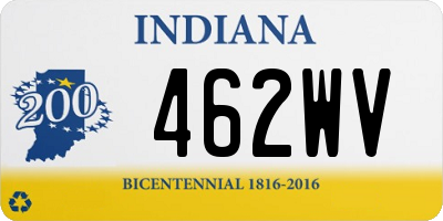 IN license plate 462WV