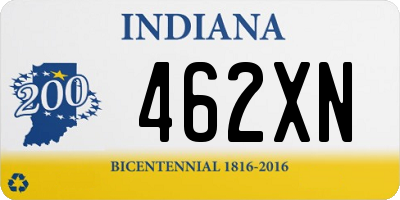 IN license plate 462XN