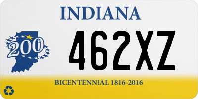 IN license plate 462XZ