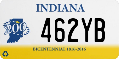 IN license plate 462YB