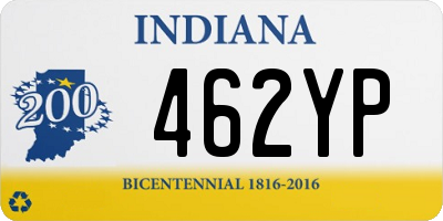 IN license plate 462YP