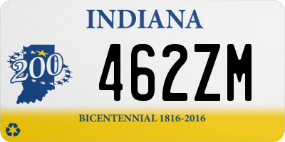 IN license plate 462ZM