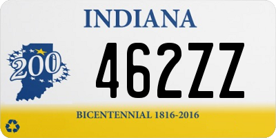 IN license plate 462ZZ