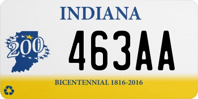 IN license plate 463AA