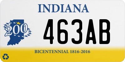 IN license plate 463AB