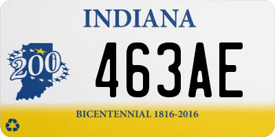 IN license plate 463AE