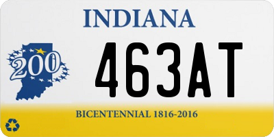 IN license plate 463AT