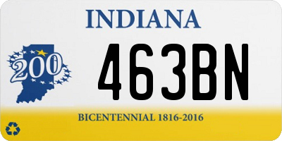 IN license plate 463BN