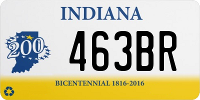 IN license plate 463BR