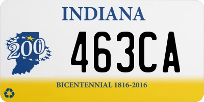 IN license plate 463CA