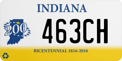 IN license plate 463CH