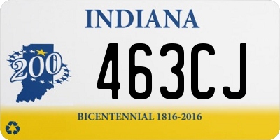 IN license plate 463CJ