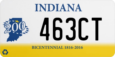 IN license plate 463CT