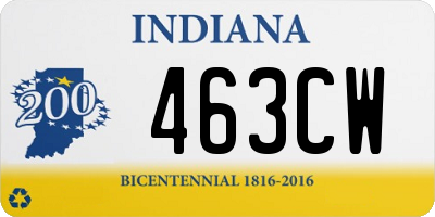 IN license plate 463CW