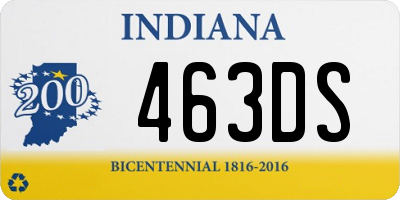 IN license plate 463DS