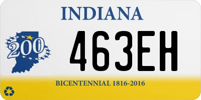 IN license plate 463EH