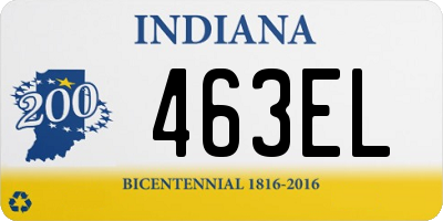 IN license plate 463EL