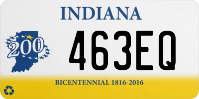 IN license plate 463EQ