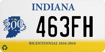 IN license plate 463FH