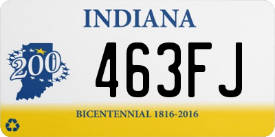 IN license plate 463FJ